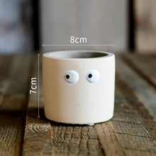 Load image into Gallery viewer, Big Eyes Cute Small Flower Pot Flower Vase Table Top
