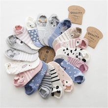 Load image into Gallery viewer, Cartoon cute cotton female socks
