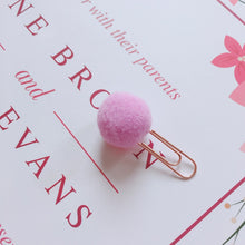 Load image into Gallery viewer, Metal colored bookmark paper clip
