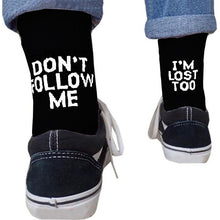 Load image into Gallery viewer, English alphabet socks ins tide socks
