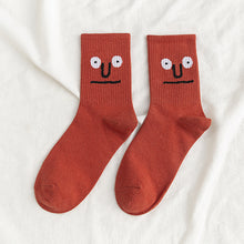 Load image into Gallery viewer, Funny Expression Jacquard Personality Ladies Stockings
