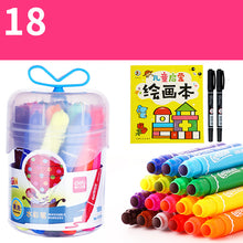 Load image into Gallery viewer, Deli kindergarten watercolor pen set for children thick head color pen graffiti painting
