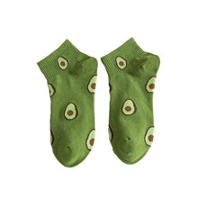 Load image into Gallery viewer, Avocado Japanese Fruit Breathable Cotton Socks
