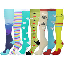 Load image into Gallery viewer, Outdoor Cycling Running Breathable Tube Socks Adult Sports Compression Socks
