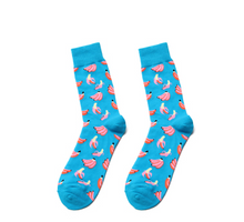 Load image into Gallery viewer, Men's and women's high-length flower long socks
