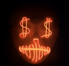 Load image into Gallery viewer, LED US dollar party mask

