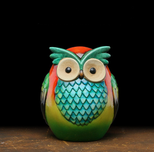 Load image into Gallery viewer, Ceramic owl ornament decoration
