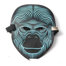 Load image into Gallery viewer, LED Sound Control Luminous Mask Nightclub Masquerade Quick Hand Shake Artifact Voice-activated fluorescent EL light-emitting mask
