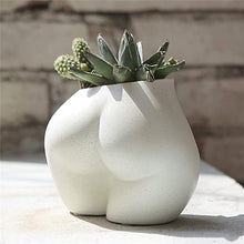 Load image into Gallery viewer, Personality Resin Crafts Chest Butt Flower Pot Statue
