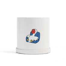 Load image into Gallery viewer, Matte Straight Personality Indoor Ceramic Flowerpot
