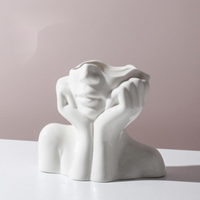 Load image into Gallery viewer, Human Body Shape Ceramic Vase
