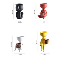 Load image into Gallery viewer, Portrait art flower pot head
