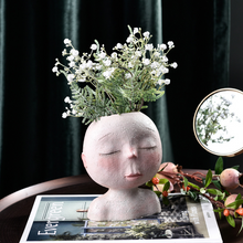 Load image into Gallery viewer, Nordic Creative Art Doll Sculpture Flower Pot
