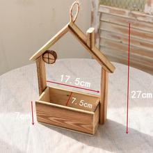 Load image into Gallery viewer, European Style Wooden Hanging Pot Wall Decoration Creative Wall Hanging Flower Pot Flower Basket Home Living Room Wall Decoration Wall Hanging Flower Pot
