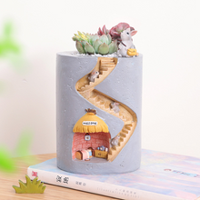Load image into Gallery viewer, Hedgehog House Resin Succulent Flower Pot Creative Micro Landscape Pot
