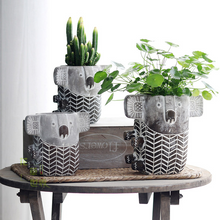 Load image into Gallery viewer, Koala Cement Flower Pot Cute Flesh Flower Apparatus

