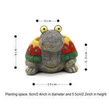 Load image into Gallery viewer, If You Dazed Tortoise Small Animal Fleshy Flower Pot, Creative Pastoral Decoration, Fleshy Landscape Pot, Resin Craft Ornaments

