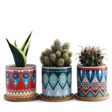 Load image into Gallery viewer, Mandala ceramic flower pot
