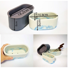 Load image into Gallery viewer, Large oval cement flowerpot mould
