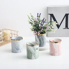 Load image into Gallery viewer, Ceramic flower pot wrought iron flower stand
