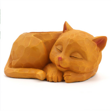 Load image into Gallery viewer, Creative three-dimensional lazy cat flower pot
