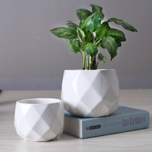 Load image into Gallery viewer, Desktop ceramic flowerpot
