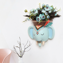Load image into Gallery viewer, Indian Style Wall Mounted Plant Pot Wall Hanging Succulent Pots Cartoon Animal Shape Resin Indoor Flower Pots for Home Decor
