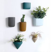 Load image into Gallery viewer, Soft decoration potted wall hanging flower pot ceramic
