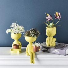 Load image into Gallery viewer, Portrait Art Personality Resin Flower Pot

