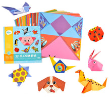Load image into Gallery viewer, 54 Sheets Of Hand-made Diy Materials For Kindergarten Color Paper-cutting
