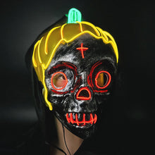 Load image into Gallery viewer, Halloween Horror Mask LED Glowing Pumpkin Skull
