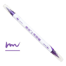 Load image into Gallery viewer, Hand-painted Multifunctional Refillable Soft Tip Calligraphy Pen
