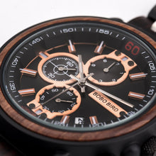Load image into Gallery viewer, Multifunctional solid wood watch
