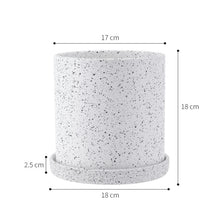 Load image into Gallery viewer, Ceramic Flower Pot Orchid Small with Tray Office Desktop Home
