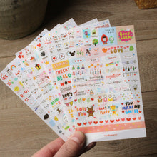 Load image into Gallery viewer, Six transparent stickers
