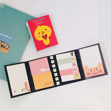 Load image into Gallery viewer, New Cartoon Can Be Torn Four Pages Paste Matchbox Post-it Notes

