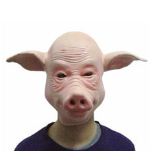 Load image into Gallery viewer, Halloween Dress Up Party Party Annual Meeting Venice COS Show Animal Headgear Bald Pig Mask
