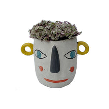 Load image into Gallery viewer, Human Face Handmade Ceramic Succulent Flower Pot
