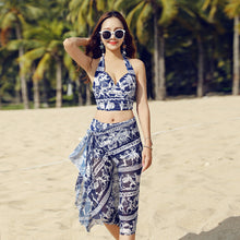 Load image into Gallery viewer, A couple of female swimsuit three piece retro bikinis gather South Korean beach lovers'suits men's swimming trunks Spa
