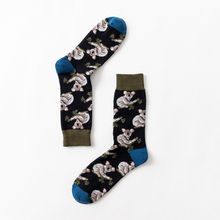 Load image into Gallery viewer, Geometric stockings, contrast color men's cotton socks
