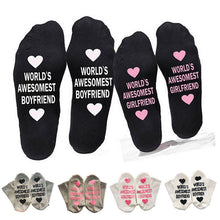 Load image into Gallery viewer, Unisex Men Women Cotton Socks Printing Letter Funny Socks For Boyfriend   Girlfriend Valentine's Day Gift
