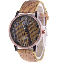 Load image into Gallery viewer, Leather Wood Bracelet Watch
