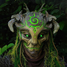 Load image into Gallery viewer, Halloween Glowing Mask Forest Elf Old Man Latex Mask Realistic Full Head Masks Headgear Masquerade Adult Cosplay Party Props
