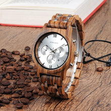 Load image into Gallery viewer, All wooden watch quartz watch
