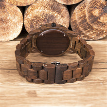 Load image into Gallery viewer, Wood quartz watch
