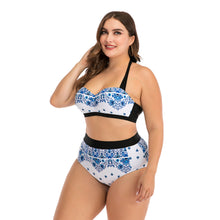 Load image into Gallery viewer, Fat woman underwire big cup ladies swimsuit
