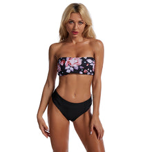 Load image into Gallery viewer, New Printed Tube Top Swimsuit Leopard Print Bikini

