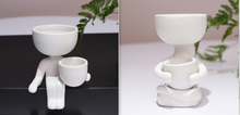 Load image into Gallery viewer, Humanoid ceramic flower pot
