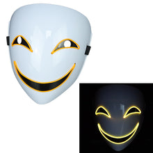 Load image into Gallery viewer, Glowing Black  Halloween Mask

