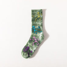 Load image into Gallery viewer, Trendy Tie-Dye Stockings Skull Skateboard Socks
